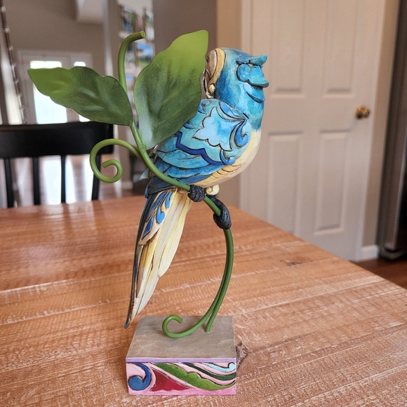 Jim Shore Parrot Pretty Bird 2007 Retired #4009249 Heartwood Creek 8" Tall - Picture 4 of 11
